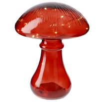 Glas-Pilz, rot, 15er, 24.5 cm