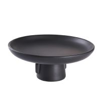 Deko-Schale auf Fuß, schwarz, 20 cm