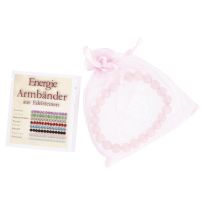 Armband Edelstein-Energie, Rosenquarz/rosa