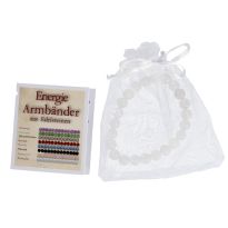 Armband Edelstein-Energie, Rockquarz/weiß