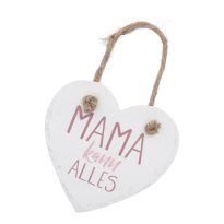 Anhänger Herz mit Spruch, Alles, 10 cm