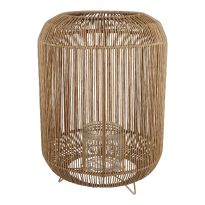 Laterne Rattan-Optik, natur, 40 cm