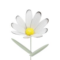 Blumenstecker, rund/weiß, 23 cm
