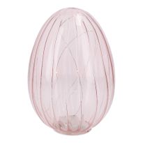LED-Ei Transparent, rosa, 20 cm