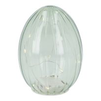 LED-Ei Transparent, grün, 14 cm