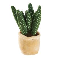 Kuscheltier Topfpflanze, weiß, 18 cm
