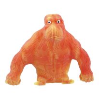 Quetschtier Gorilla, orange, 12 cm