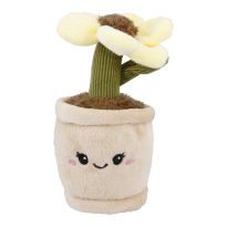 Deko-Topfpflanze mit Gesicht, Sonnenblume, 16 cm