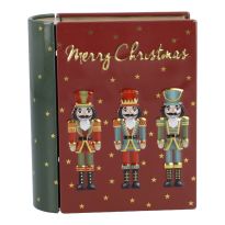 Keksdose Mini-Buch, Nussknacker, 10 x 12 cm