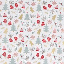 Geschenkpapier Weihnachten, Mix/weiß, 2 m