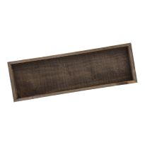 Holzschale, eckig/dunkelbraun, 40 x 13 cm