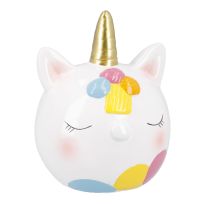 Spardose Einhorn, weiß
