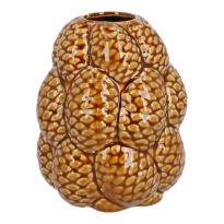 Vase Zapfen, braun, 13 cm