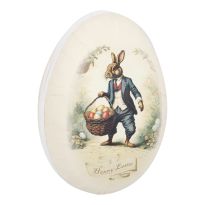 Füllei Nostalgie, Hase/Korb, 15 cm