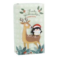 Seife mit Deko, Weihnachten, Reh/Pinguin, 150 g