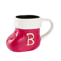 Becher Stiefel mit Buchstabe, B/rot, 400 ml