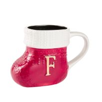 Becher Stiefel mit Buchstabe, F/rot, 400 ml