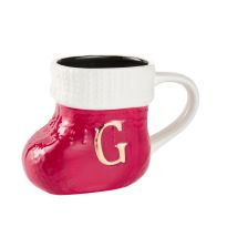 Becher Stiefel mit Buchstabe, G/rot, 400 ml