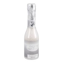 Badesalz in Sektflasche, Glitter/silber, 130 g