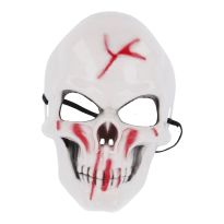 LED-Maske Totenkopf, Stirn-Blutwunde