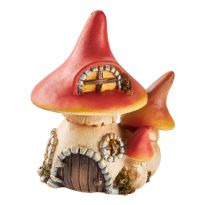 Deko-Haus Herbstwald, Pilz/spitz, 11.5 cm