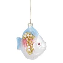 Anhänger Fancy, bunt, Fisch/pastell, 9 cm