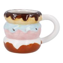 Becher Donut, braun, 460 ml