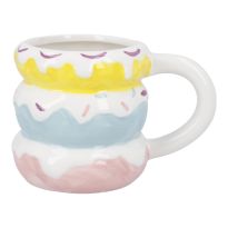 Becher Donut, weiß, 440 ml