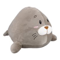 Kuscheltier Robbe, grau, 45 cm