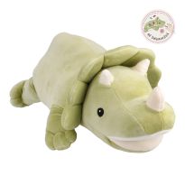 Kuscheltier Dino/grün, Maul/liegend, 55.5 cm