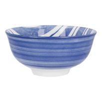 Schale Bali, Streifen/blau, tief, 11.5 cm