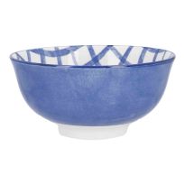 Schale Bali, Karo/blau, tief, 11.5 cm