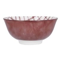 Schale Bali, Karo/lila, tief, 15.5 cm