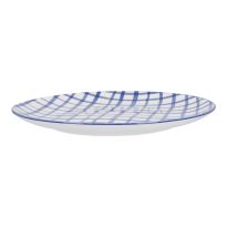 Teller Bali, Karo/blau, 27 cm