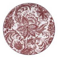 Pastateller Bali, Blumen/lila, 20 cm