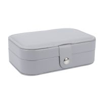 Schmuckbox, grau, 16 x 11 cm