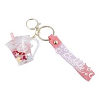 Schlüsselanhänger Bubbletea, pink