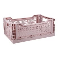 Klappbox, 34 x 24 x 13 cm, altrosa