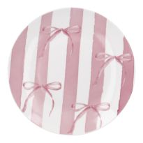 Teller Schleife, Streifen, 20 cm