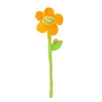 Blume Happy Birthday Musik, orange, 40 cm