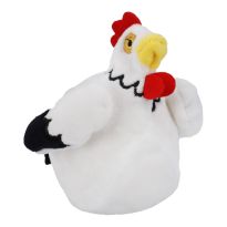 Quetschtier Perlen, Ostern/Hahn/weiß