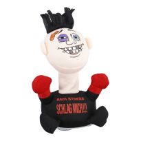 Antistress-Figur zum Boxen, schwarz/rot