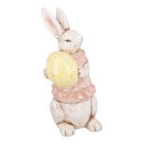 Hase mit Ei, Mädchen/rosa, 30 cm