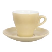 Cappuccino-Tasse mit Untere, beige, 170 ml