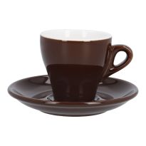 Cappuccino-Tasse mit Untere, dunkelbraun, 170 ml