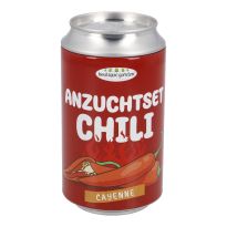 Pflanzschale Chili in Dose, Cayenne/rot