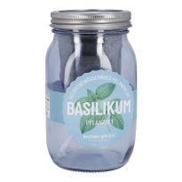 Pflanzset im Glas, Basilikum