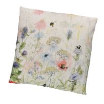 Kissen Blumen/Bienen, 60 cm