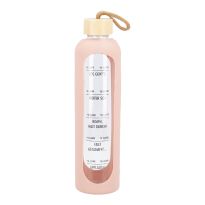Glas-Trinkflasche Motivation, altrosa, 1 l