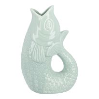 Vase Fisch, mint, 25 cm